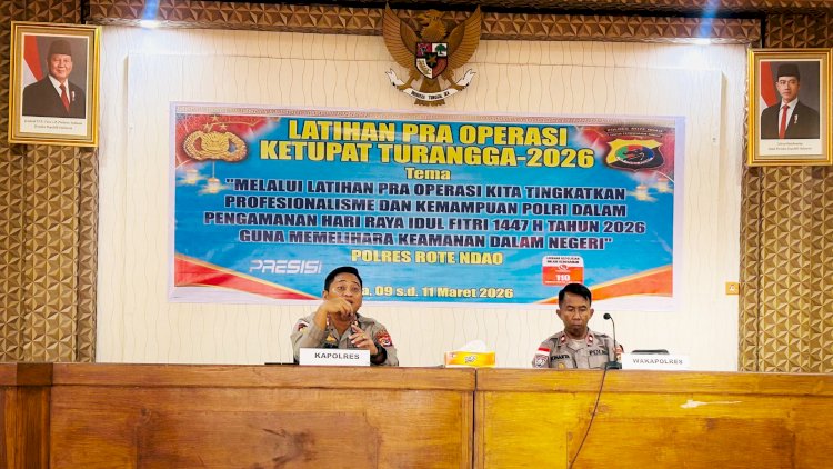 Polres Rote Ndao Gelar Lat Pra Operasi Ketupat Turangga 2026, Wujudkan Keamanan Jelang Idulfitri
