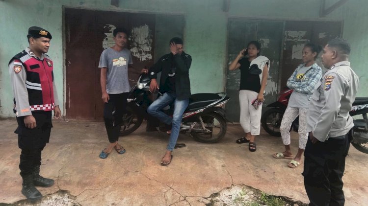 Patroli Dialogis Polsek Rote Selatan,Sampaikan Pesan Kamtibmas Bagi Masyarakat