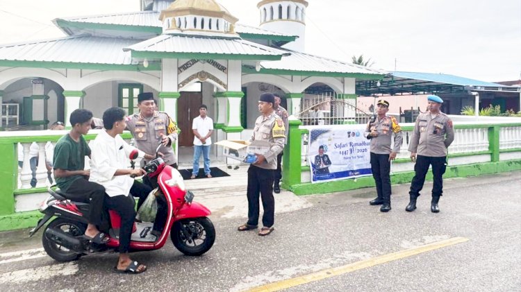 Kapolres Rote Ndao dan PJU Lakukan Safari Ramadhan 1447 H di Mesjid An Nur Metina