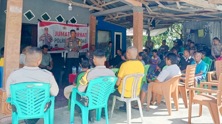 Jumat Curhat Bersama Warga Nitaso, Upaya Polri Jaga Kepercayaan Publik