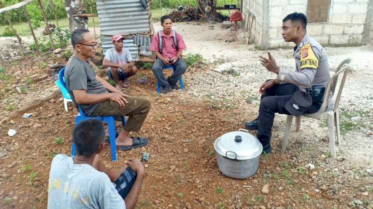 Upaya Preemtif Bhabinkamtibmas Polsek Lobalain  Bersama Warga Binaan