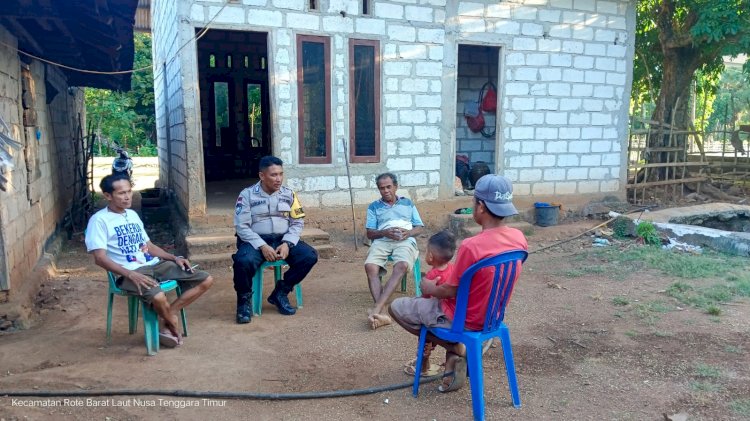 Kapolsek Rote Barat Laut : Kegiatan Sambang Bhabinkamtibmas Merupakan Upaya Polri Pastikan Kenyamanan Masyarakat