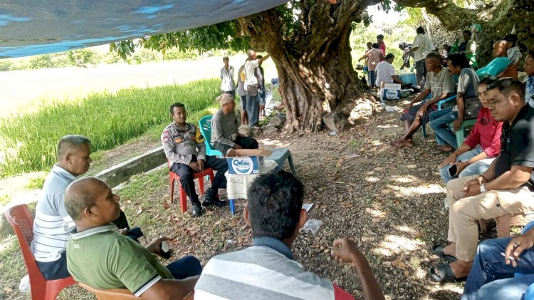 Ciptakan Kamtibmas Kondusif, Bhabinkamtibmas Polsek Rote Tengah Terus Tingkatkan Kegiatan Kepolisian
