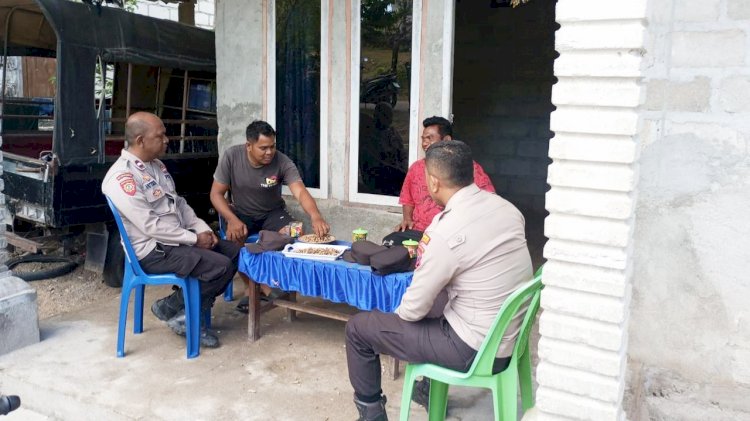 Patroli Dialogis Polsek Rote Barat Daya, Tetap Humanis Untuk Jaga Kamtibmas Tetap Kondusif