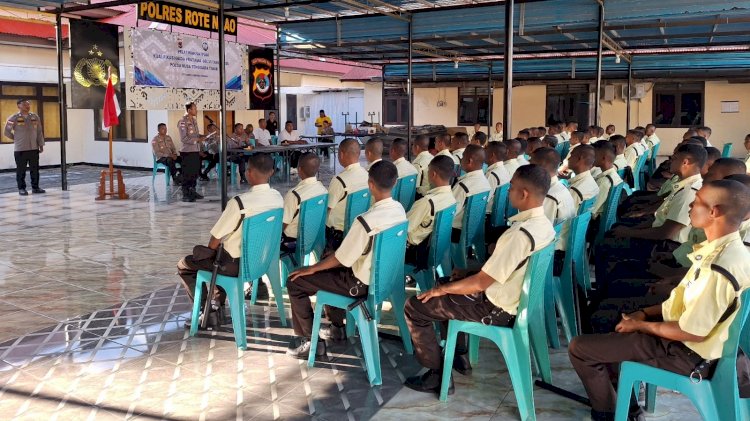 80 Sat Pam Kualifikasi Gada Pratama Gelombang VI Polda NTT Dilantik,  Siap Hadapi Dunia  Kerja