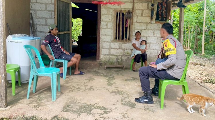 Door to Door System, Bhabinkamtibmas Polsek Rote Selatan Bersama Warga Binaan