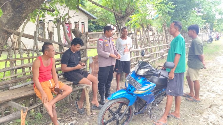 Kegiatan Sambang Bhabinkamtibmas Polsek Pantaibaru, Perkuat Sinergi Jaga Kamtibmas