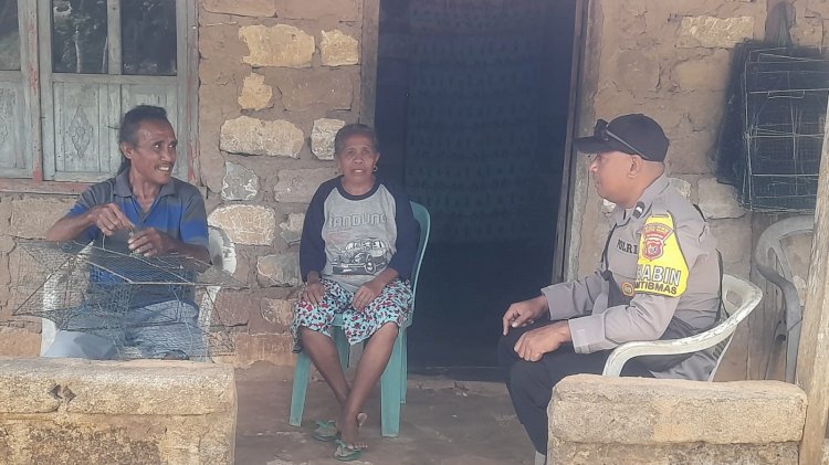 Lewat Kegiatan Sambang Bhabinkamtibmas Ajak Warga Wujudkan Kamtibmas Kondusif