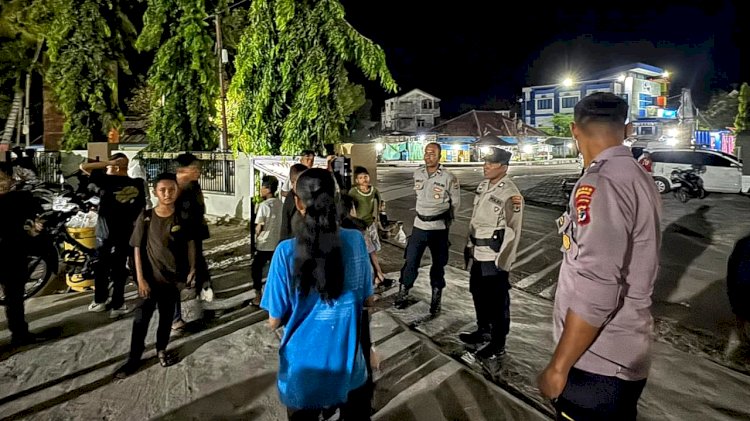 Wujudkan Rasa Aman Bagi Masyarakat, Polsek Lobalain Tingkatkan Patroli Malam