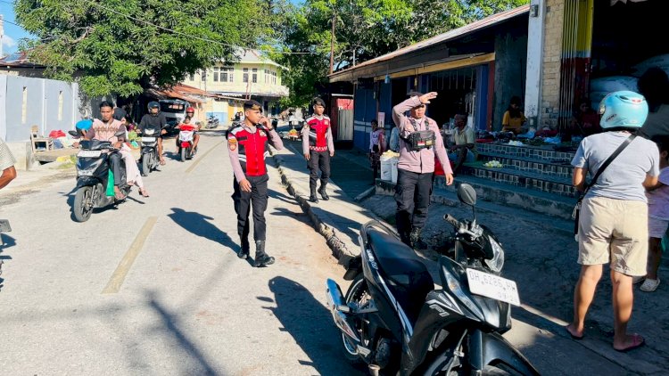 Satuan Samapta Polres Rote Ndao Tingkatkan Patroli Saat Hari Raya Idul Adha  1447 H