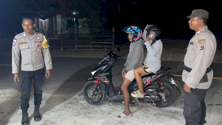 Patroli Malam Polsek Rote Tengah, Cegah Kejahatan Jalanan