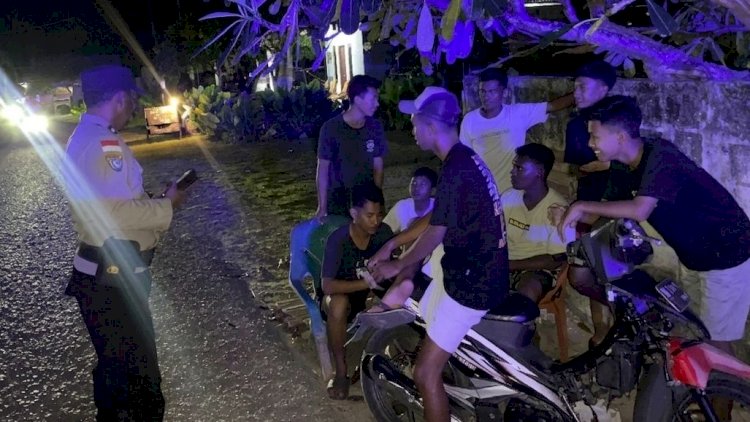 Antisipasi Tindak Pidana, Polsek Rote Barat Intensifkan Patroli Malam