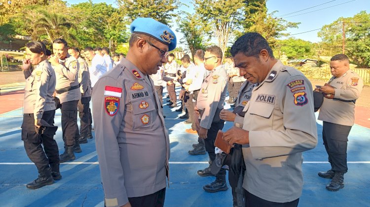 Propam Polres Rote Ndao Gelar Gaktiplin Tingkatkan Kedisiplinan dan Cegah Pelanggaran