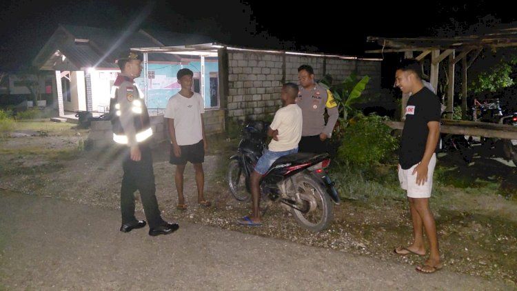 Polsek Rote Selatan Tingkatkan Patroli Malam Antisipasi Gangguan Keamanan