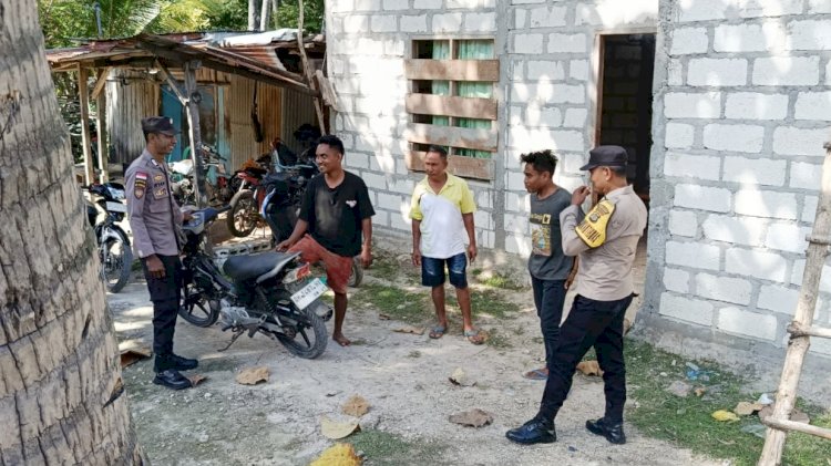 Antisipasi Gangguan Keamanan, Polsek Rote Barat Daya Lakukan Patroli Dialogis