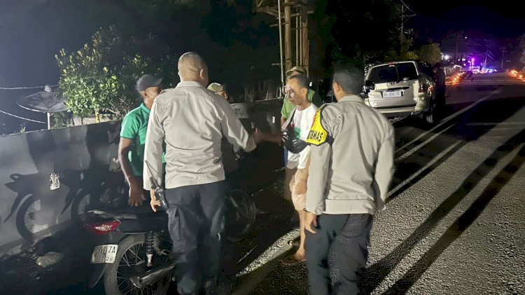 Patroli Malam Polsek Rote Tengah, Wujud Polri Untuk Masyarakat