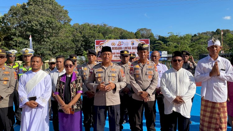 Polres Rote Ndao Gelar Doa Lintas Agama Jelang Hari Bhayangkara ke 80