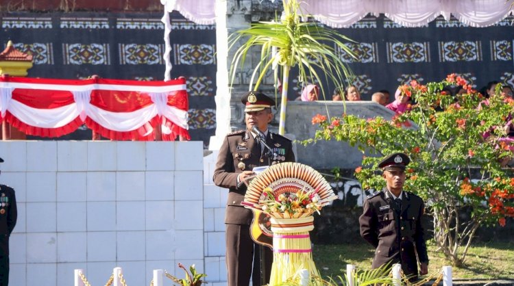 Hari Bhayangkara ke 80,  Polri Yang Kuat Adalah Indonesia Yang Aman, Indonesia Yang Aman Adalah Indonesia Yang Maju.