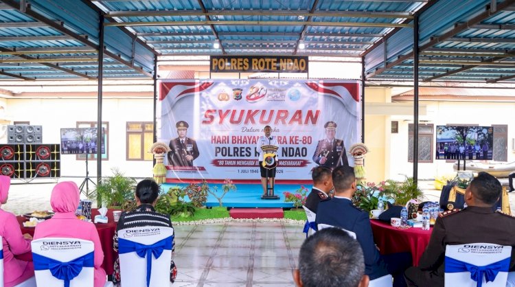 Wakil Bupati Rote Ndao : Pemerintah Daerah Apresiasi Polres Rote Ndao Dalam Menjaga Kamtibmas, Selamat Hari Bhayangkara ke-80