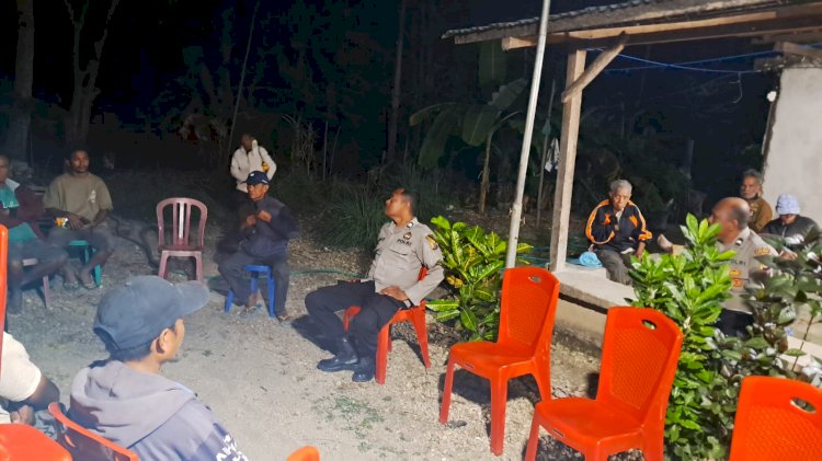 Polsek Rote Barat Daya Lakukan Patroli Malam, Monitoring Aktifitas Masyarakat dan Cegah Tindak Pidana