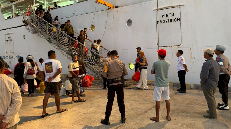 Kapolsek Lobalain : Pengamanan di Pelabuhan Baa Kami Perketat Saat  Embarkasi dan Debarkasi KM  Lawit