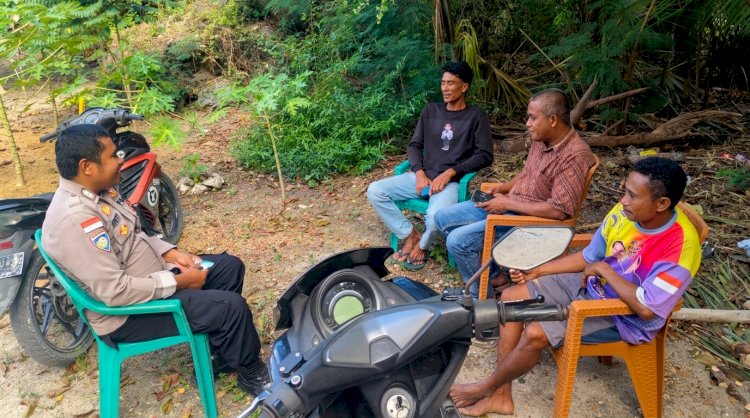 Bhabinkamtibmas Polsek Pantaibaru, Lakukan Kegiatan Sambang Jaga Kemitraan Dengan Warga Binaan
