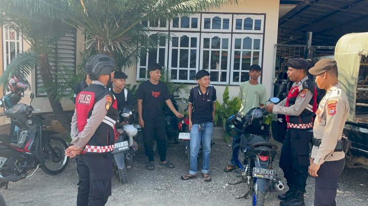 Unit Turjawali Satuan Samapta Polres Rote Ndao Tingkatkan Kegiatan Patroli Cegah Potensi Pidana