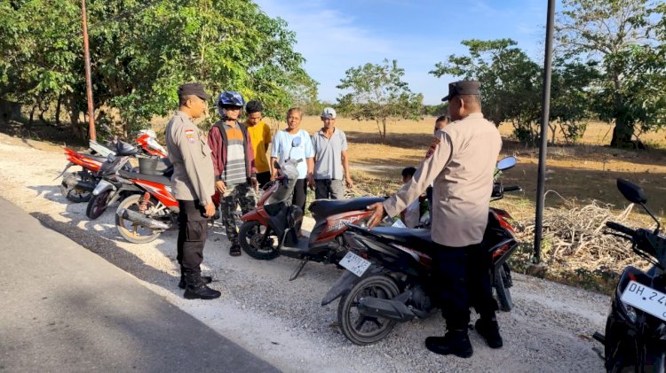 Polsek Rote Tengah Tingkatkan Kegiatan Patroli Dialogis, Ajak Warga Jaga Kamtibmas