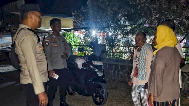 KRYD Polsek Rote Barat Daya Malam Hari, Antisipasi Potensi Gangguan Keamanan