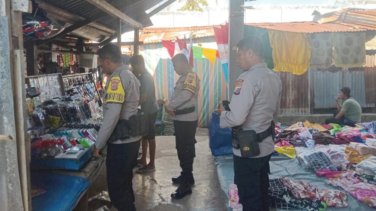 Polsek Rote Barat Laut Tingkatkan Kegiatan Kepolisian, Pastikan Keamanan Masyarakat di Pasar Busalangga
