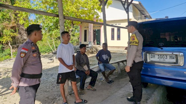 Patroli Dialogis Polsek Rote Barat Daya, Wujud Nyata Kehadiran Polri Untuk Masyarakat