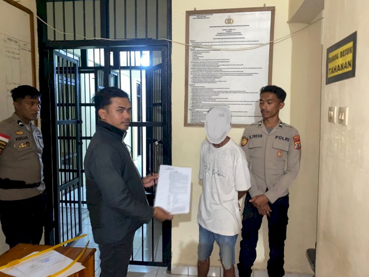 Tersangka Kasus Percobaan Pembunuhan Diamankan di Rutan Mapolres Rote Ndao