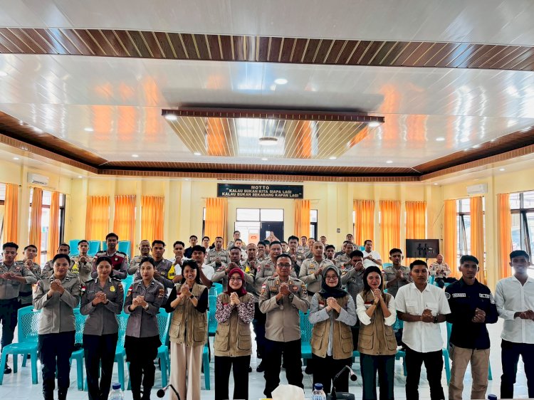 Melalui Psikoedukasi, Polres Rote Ndao Inginkan Personel Yang Profesional dan Humanis