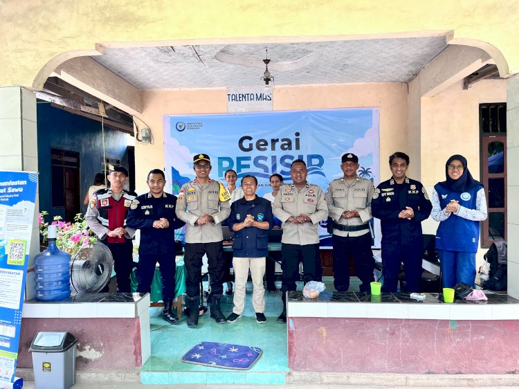 Polsek Rote Barat Laksanakan Bantuan Pengamanan Kegiatan Monitoring Pendapatan dan Pengendalian Perizinan Pemanfaatan Kawasan Konservasi TNP Laut Sawu