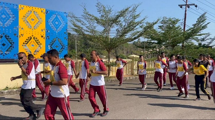 Polres Rote Ndao Gelar Kesamaptaan Jasmani Guna Jaga Kebugaran Personelnya