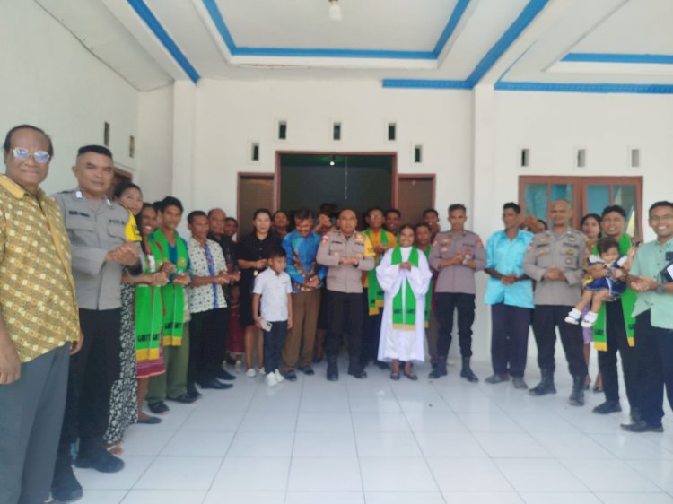 Melalui Program Minggu Kasih, Polsek Rote Barat Laut Ajak Jemaat GMIT Agape Tasilo Jaga Kamtibmas